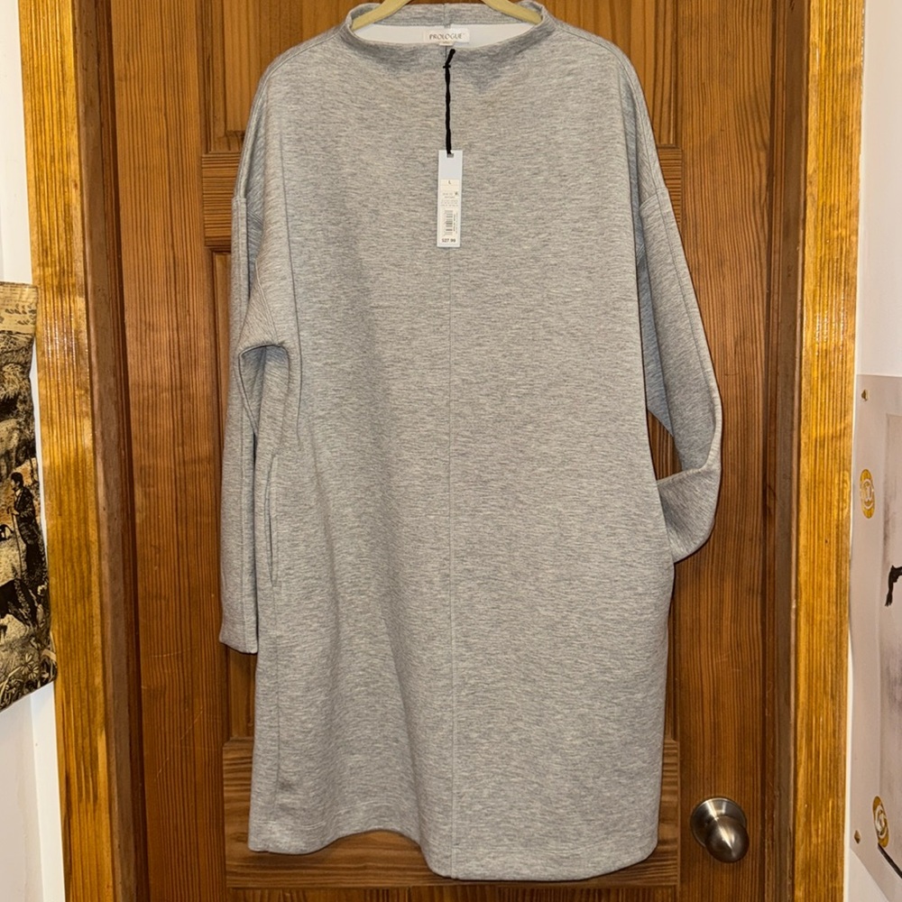 Women’s NWT  Prologue Target long sleeve mock turtleneck dress LARGE stretchy